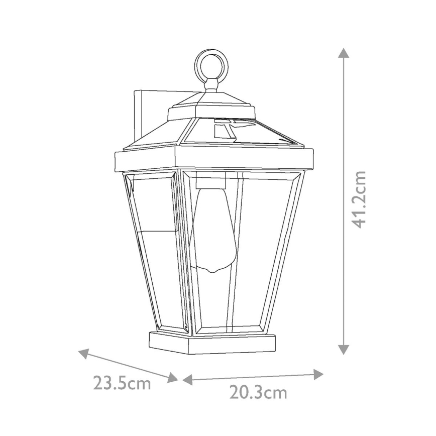 Quoizel - Wandlamp voor buiten RAVINE 1xE27/60W/230V IP44 bruin