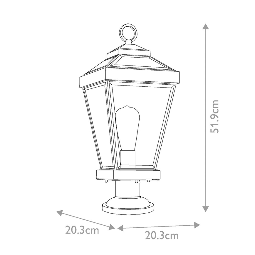 Quoizel - Buitenlamp RAVINE 1xE27/60W/230V IP44 bruin