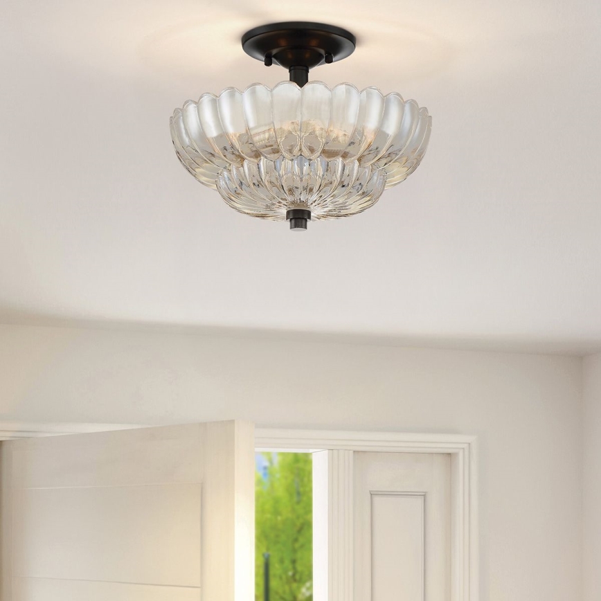 Quoizel - Plafondlamp WHITECAP 3xE14/40W/230V diameter 29,7 cm