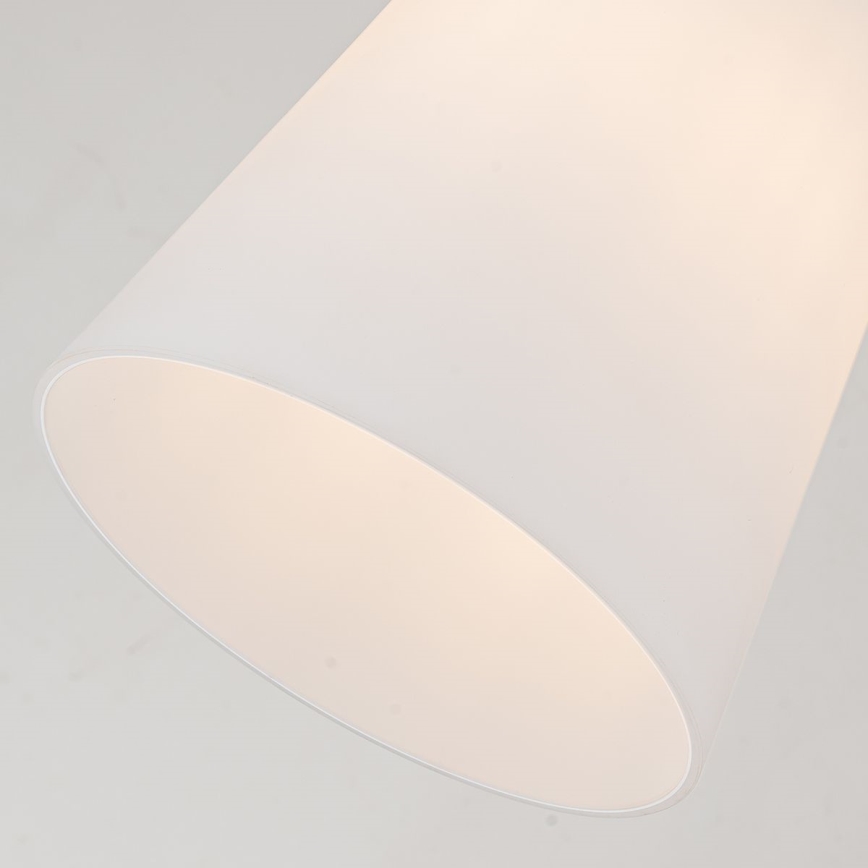 Quoizel - Hanglamp met vaste pendel STARING 1xE27/40W/230V diameter 18,4 cm goud/patina/wit
