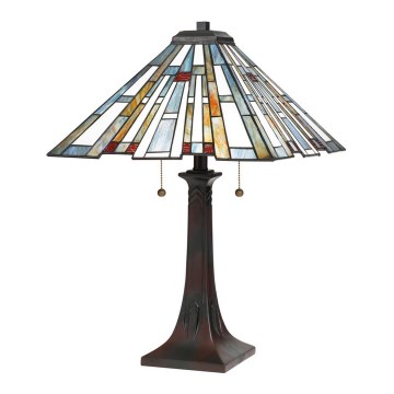 Quoizel - Tafellamp Tiffany MAYBECK 2xE27/60W/230V