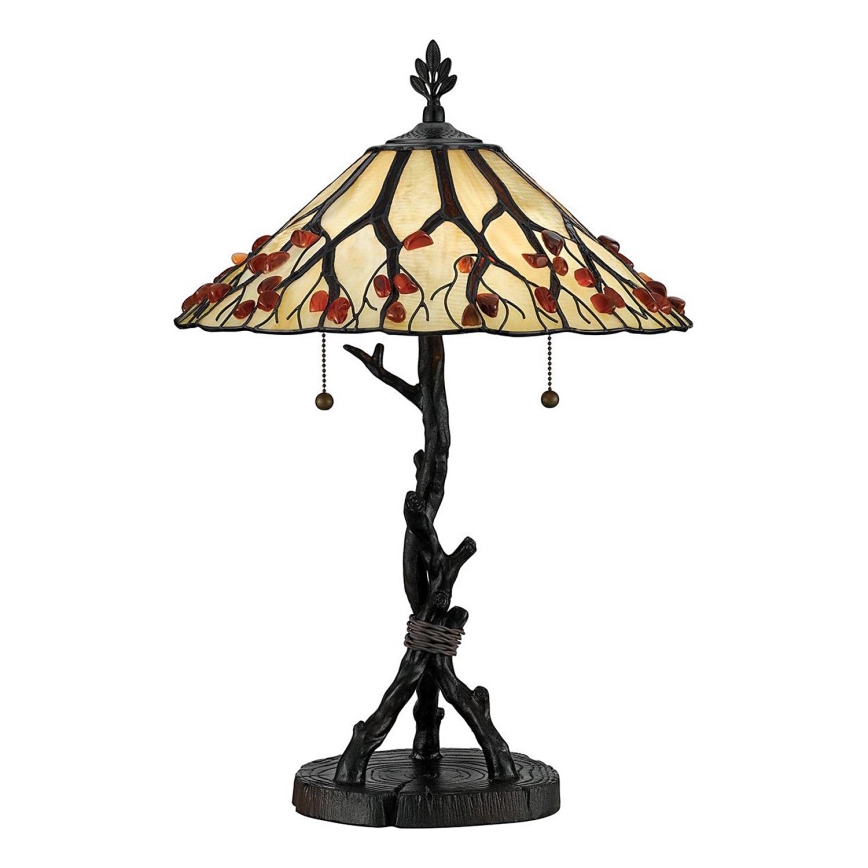 Quoizel - Tafellamp Tiffany WHISPERING 2xE27/60W/230V