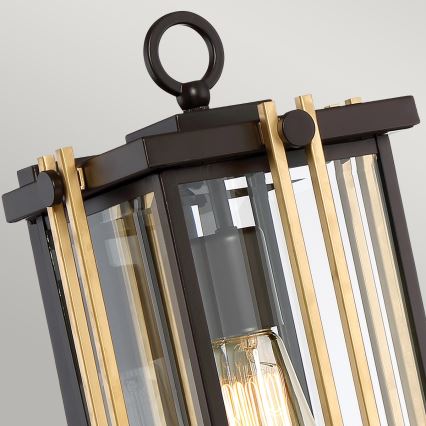 Quoizel - Wandlamp voor buiten GOLDENROD 1xE27/100W/230V IP44 zwart/gouden