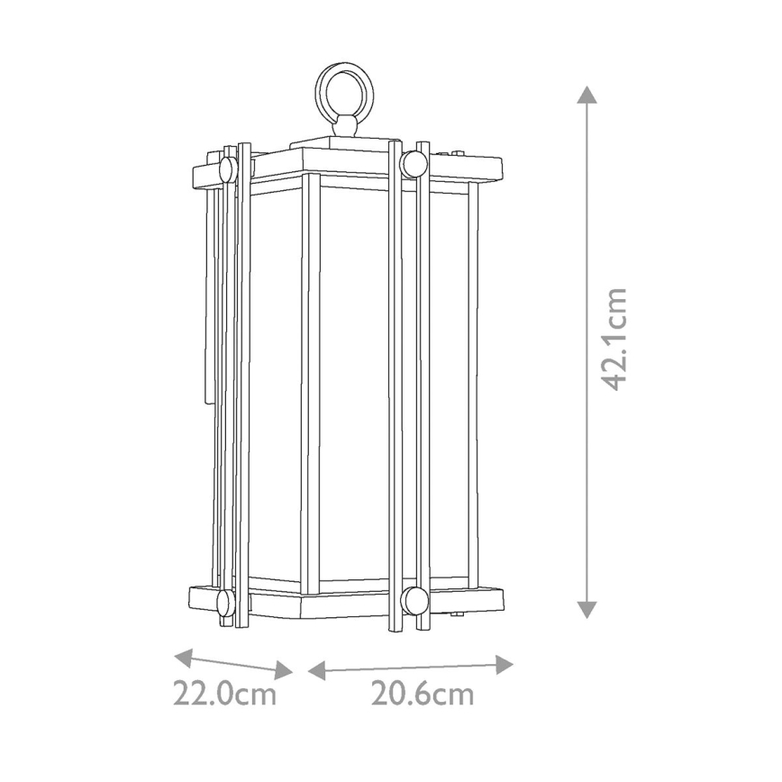 Quoizel - Wandlamp voor buiten GOLDENROD 1xE27/100W/230V IP44 zwart/gouden
