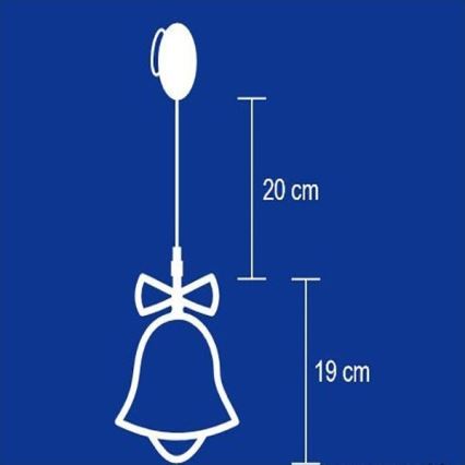 Raamdecoratie 8xLED/3xAA