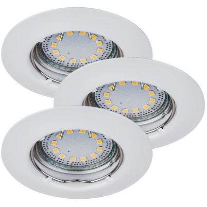 Rabalux - SET 3xLED Inbouwverlichting 3xGU10/3W/230V IP40