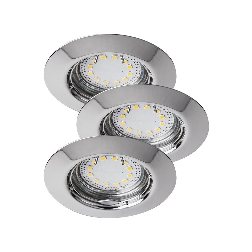 Rabalux - SET 3xLED Badkamer inbouwverlichting 3xGU10/3W/230V IP44