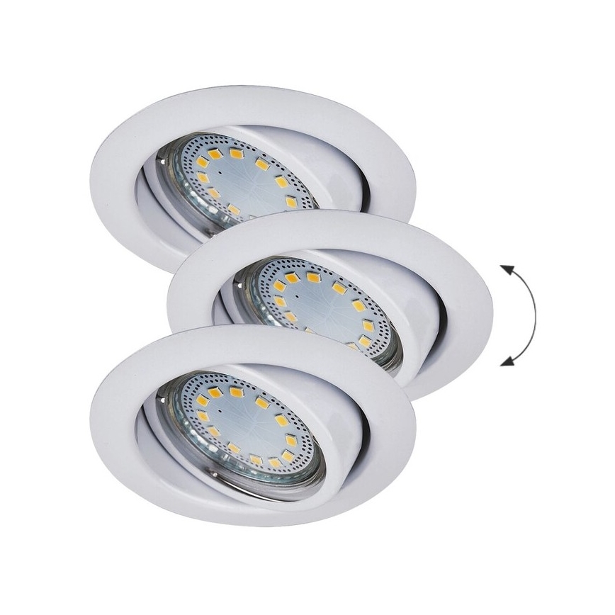 Rabalux - SET 3xLED Inbouwverlichting 3xGU10/3W/230V IP40