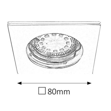 Rabalux - SET 3xLED badkamer-inbouwspot 1xGU10/3W/230V IP44