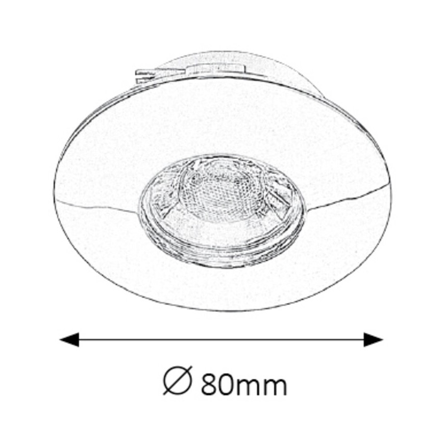 Rabalux - Set van 3 LED-inbouwspots voor de badkamer LED/4W/230V IP44