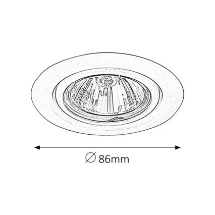 Rabalux 1093 - Inbouwlamp SPOT RELIGHT 1xGU5,3/50W/12V