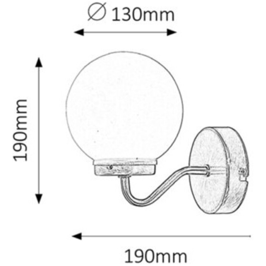 Rabalux - Badkamer wandlamp 1xE14/40W/230V IP44