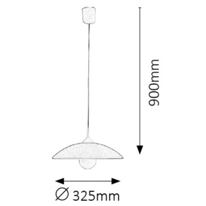 Rabalux - Hanglamp 1xE27/60W/230V rood