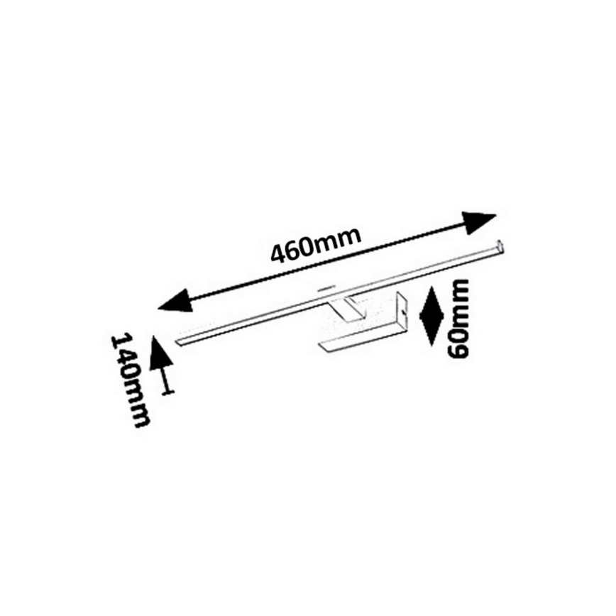 Rabalux - LED badkamerverlichting voor spiegel LED/8W/230V IP23 46 cm
