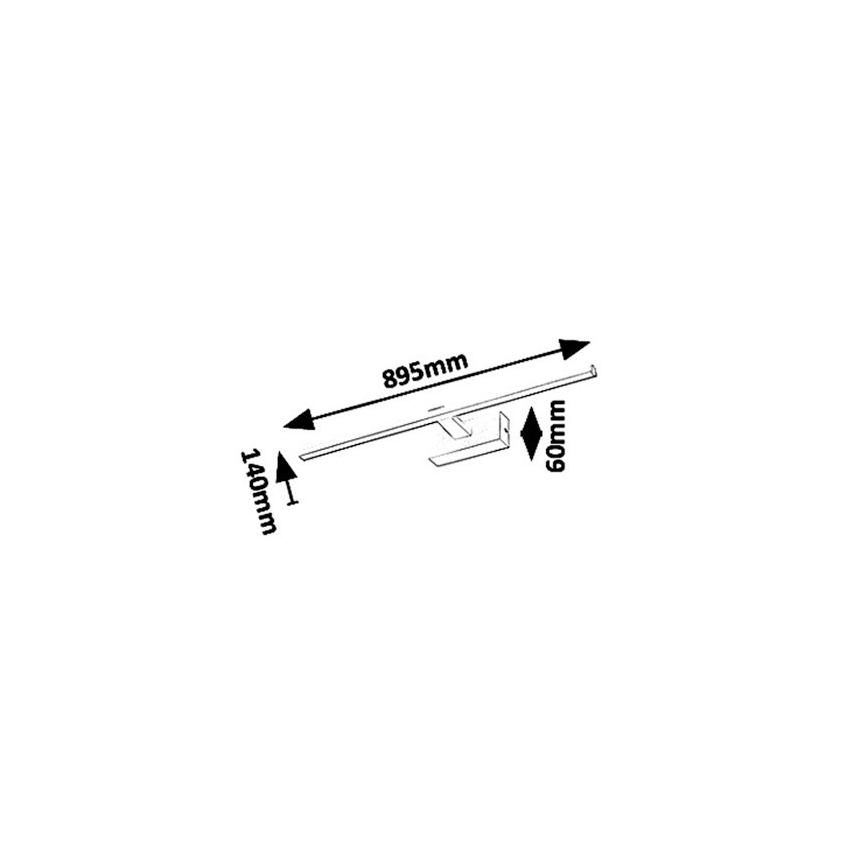 Rabalux - LED Spiegelverlichting ALBINA LED/18W/230V IP23