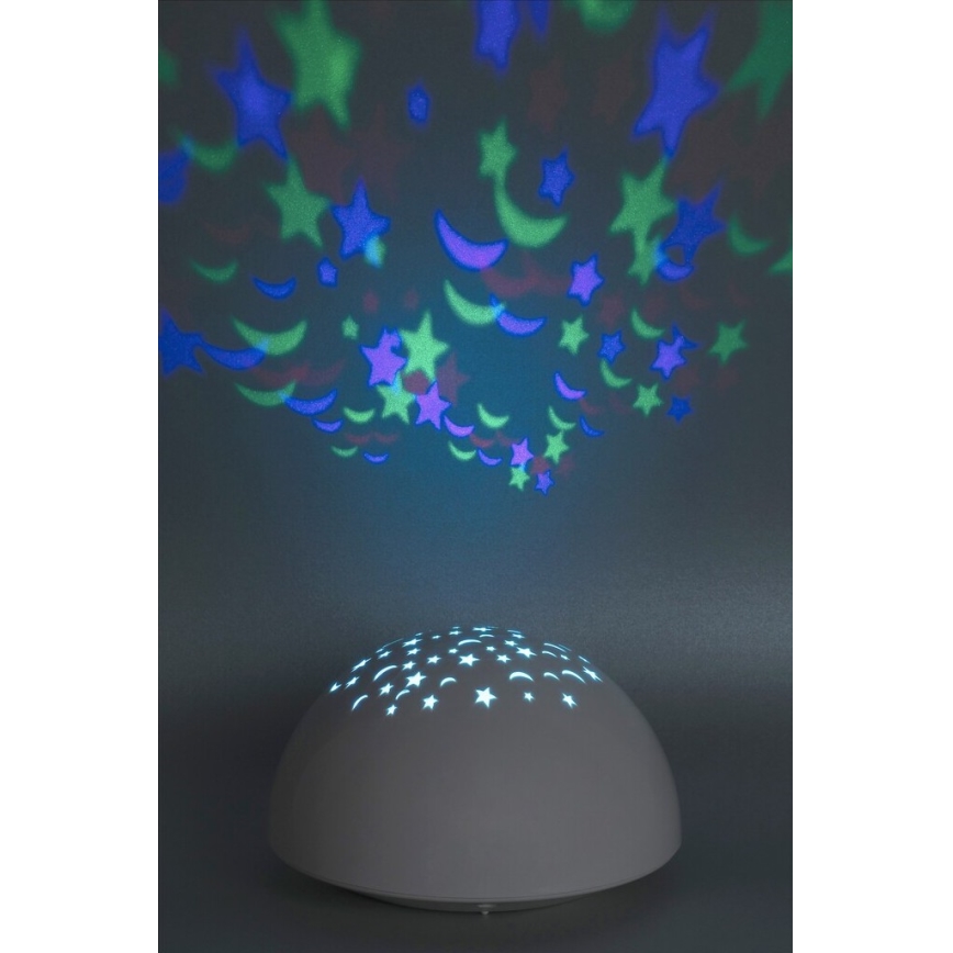 Rabalux - LED Nacht Lamp RGB LED/0,5W/3xAA