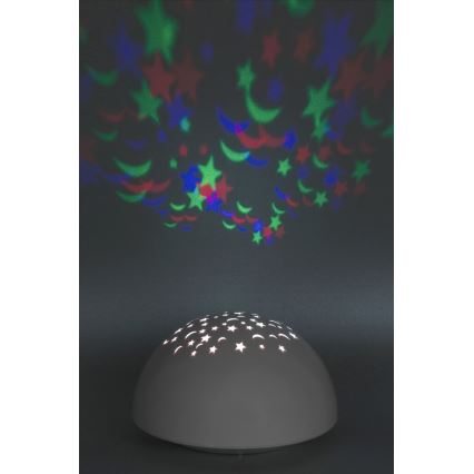 Rabalux - LED Nacht Lamp RGB LED/0,5W/3xAA