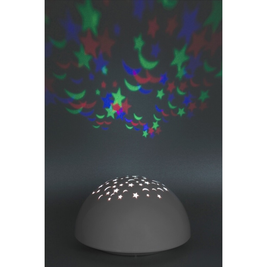 Rabalux - LED Nacht Lamp RGB LED/0,5W/3xAA