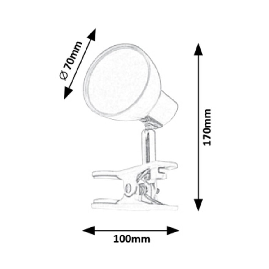 Rabalux - LED Klemspot LED/5W/230V