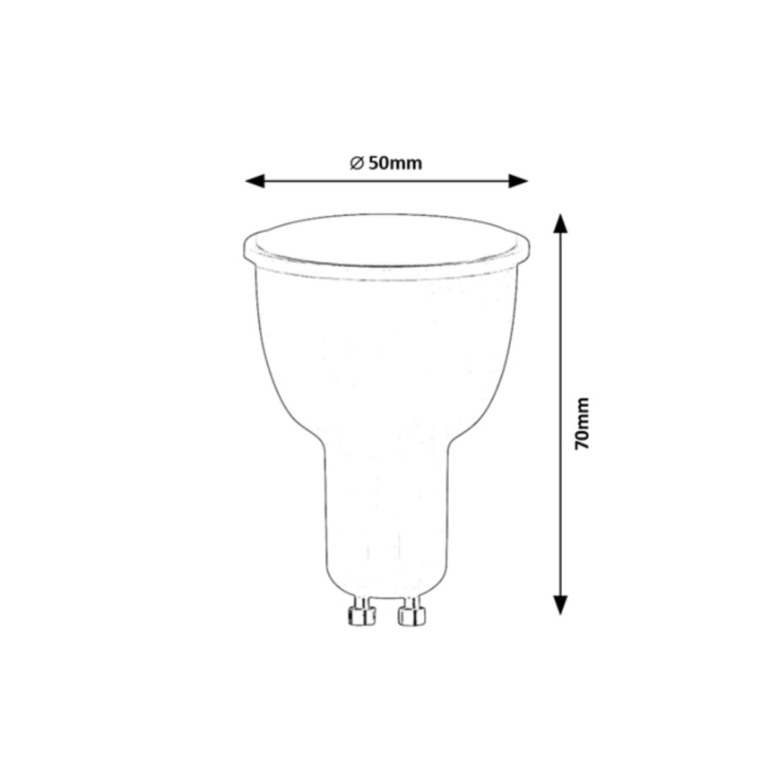 Rabalux - Dimbare LED RGB Lamp GU10/5W/230V Wi-Fi 3000-6500K
