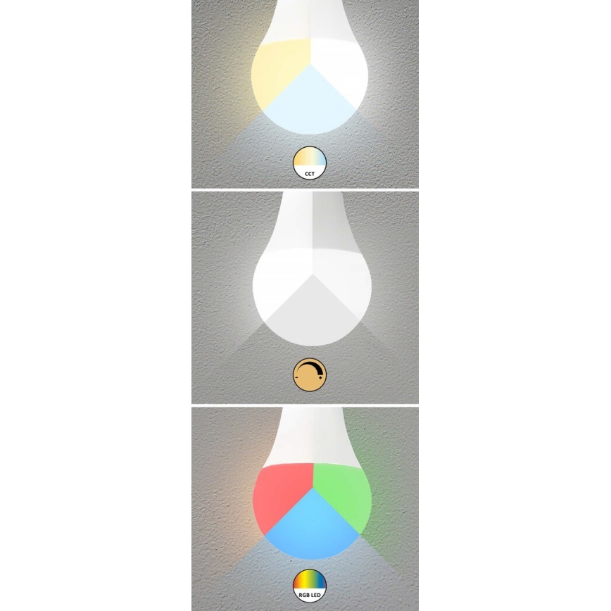 Rabalux - Dimbare LED RGB Lamp C37 E14/5W/230V Wi-Fi 3000-6500K