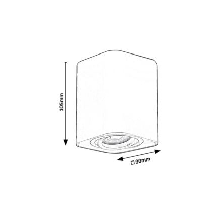 Rabalux - Spot 1xGU10/42W/230V wit