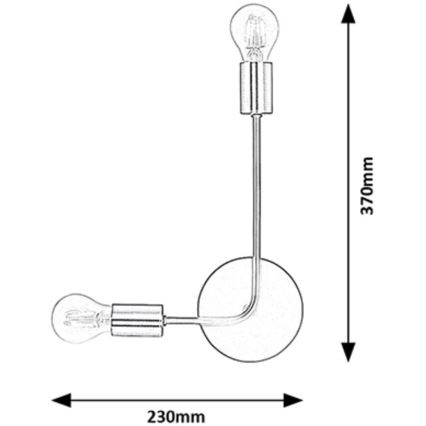 Rabalux - Wandlamp 2xE27/15W/230V