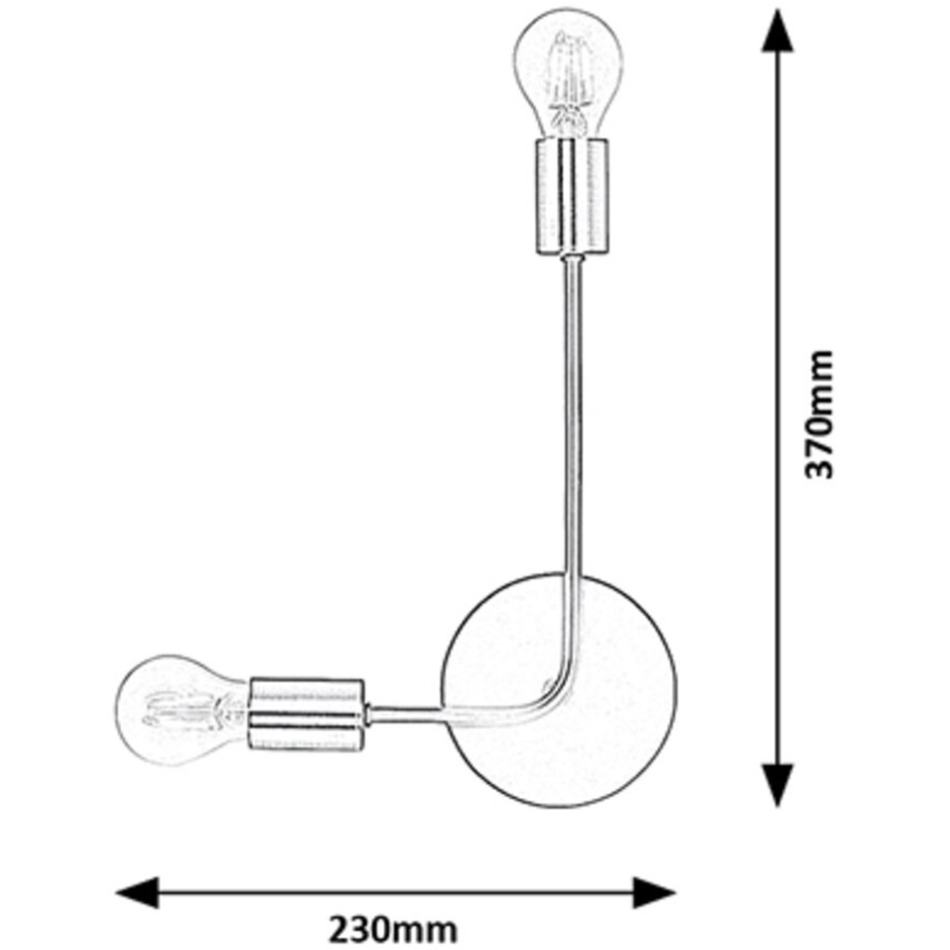 Rabalux - Wandlamp 2xE27/15W/230V