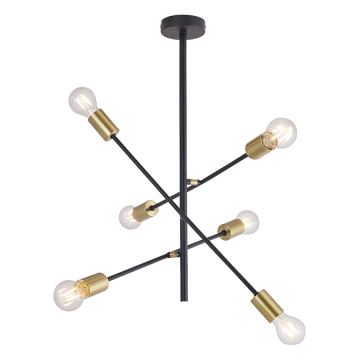 Rabalux - Hanglamp met vaste pendel 6xE27/15W/230V