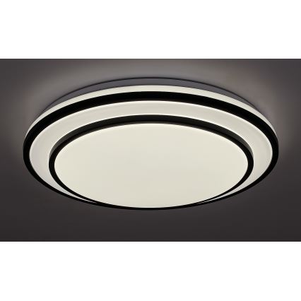 Rabalux - Dimbare LED-plafondlamp LED/40W/230V 3000-6500K zwart Ø 49 cm + afstandsbediening