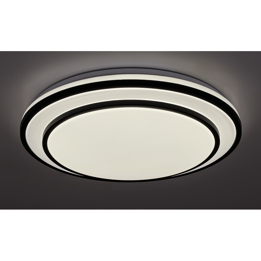 Rabalux - Dimbare LED-plafondlamp LED/40W/230V 3000-6500K zwart Ø 49 cm + afstandsbediening