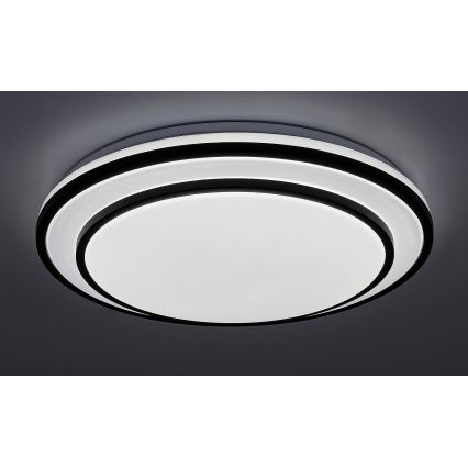 Rabalux - Dimbare LED-plafondlamp LED/40W/230V 3000-6500K zwart Ø 49 cm + afstandsbediening