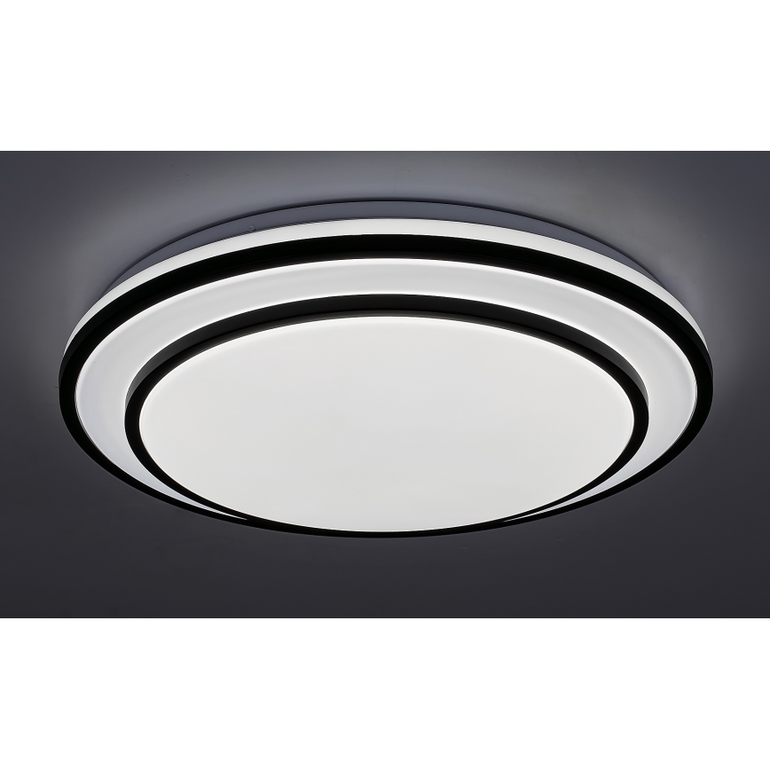 Rabalux - Dimbare LED-plafondlamp LED/40W/230V 3000-6500K zwart Ø 49 cm + afstandsbediening