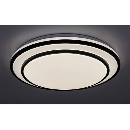 Rabalux - Dimbare LED-plafondlamp LED/40W/230V 3000-6500K zwart Ø 49 cm + afstandsbediening