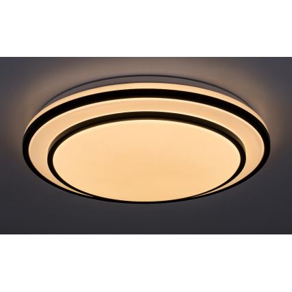 Rabalux - Dimbare LED-plafondlamp LED/40W/230V 3000-6500K zwart Ø 49 cm + afstandsbediening