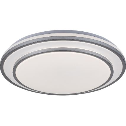 Rabalux - LED dimbare plafondlamp LED/40W/230V 3000-6500K zilver Ø 49 cm + afstandsbediening