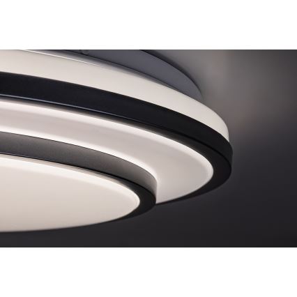 Rabalux - LED dimbare plafondlamp LED/40W/230V 3000-6500K zilver Ø 49 cm + afstandsbediening