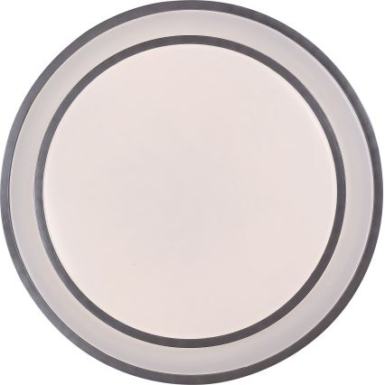 Rabalux - LED dimbare plafondlamp LED/40W/230V 3000-6500K zilver Ø 49 cm + afstandsbediening