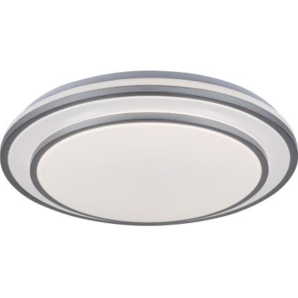 Rabalux - LED dimbare plafondlamp LED/40W/230V 3000-6500K zilver Ø 49 cm + afstandsbediening
