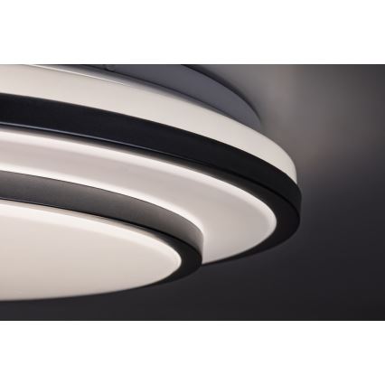 Rabalux - LED dimbare plafondlamp LED/40W/230V 3000-6500K zilver Ø 49 cm + afstandsbediening