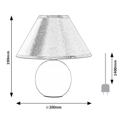 Rabalux  - Tafellamp 1xE14/40W/230V