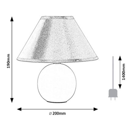 Rabalux - Tafellamp 1xE14/40W/230V