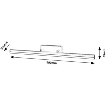 Rabalux - LED Badkamer spiegelverlichting LED/12W/230V 49 cm IP44