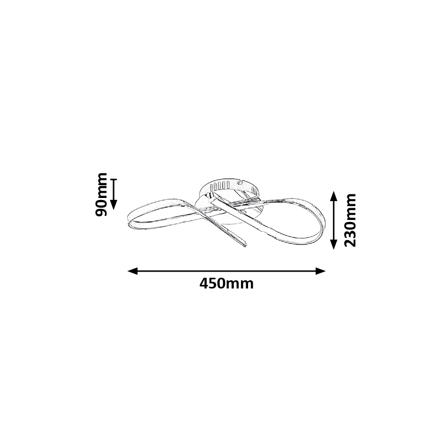 Rabalux - LED Plafondverlichting LED/20W/230V