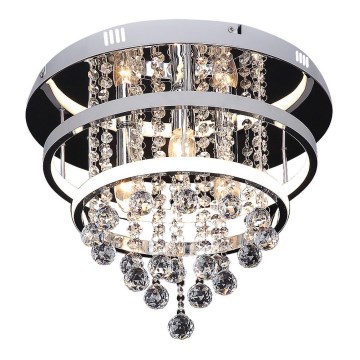 Rabalux 2237 - Kristallen opbouwlamp PALLAS LED/32W/230V + 3xE14/40W