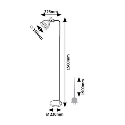 Rabalux - Staande lamp 1xE27/40W/230V beige