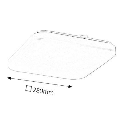 Rabalux - LED-plafondlamp LED/20W/230V 28x28 cm