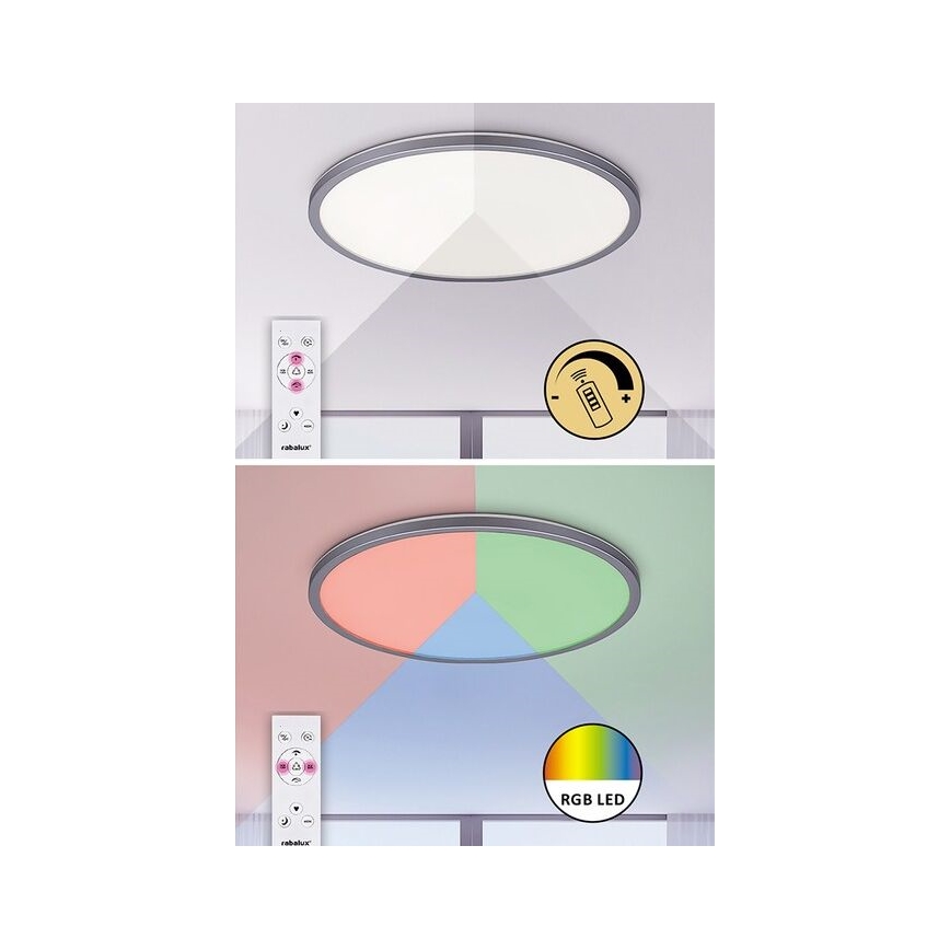Rabalux - Dimbare LED RGB plafondlamp LED/22W/230V Wi-Fi Tuya + afstandsbediening