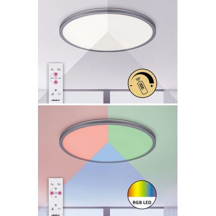 Rabalux - LED RGB dimbare plafondlamp LED/22W/230V Wi-Fi Tuya + afstandsbediening Ø 41,5 cm