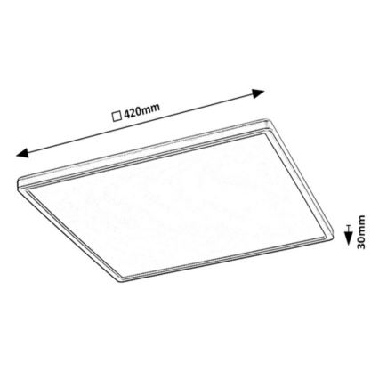 Rabalux - Dimbare LED RGB plafondlamp LED/22W/230V Wi-Fi Tuya + afstandsbediening